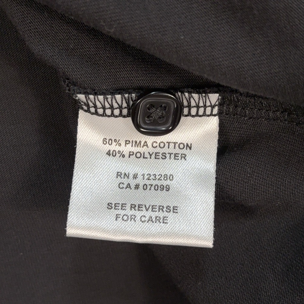 Travis‎ Mathew Double Pocket Golf Polo Men's L Black Pima Cotton Stretch *LOGO* - Picture 15 of 16